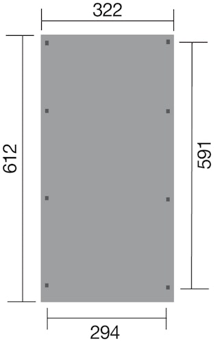 Weka Einzelcarport 617