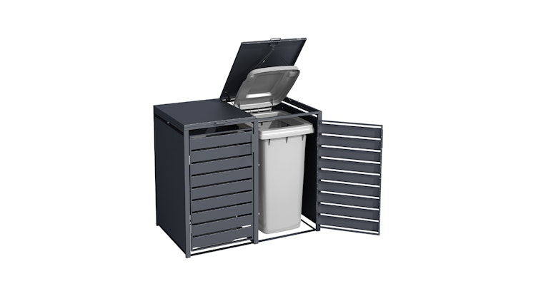 Weka Metall Mülltonnenbox Gary (für 1-4 Mülltonnen)