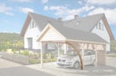 Vorschaubild Weka Leimholzrundbogen für Einzelcarport 614/615 Leimholz Flach- und Satteldach