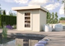 Vorschaubild Weka Gartenhaus Designhaus wekaLine 172 mit Vordach (50 cm)