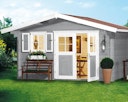Vorschaubild Weka 28 mm Gartenhaus 111 mit Vordach (60 cm)
