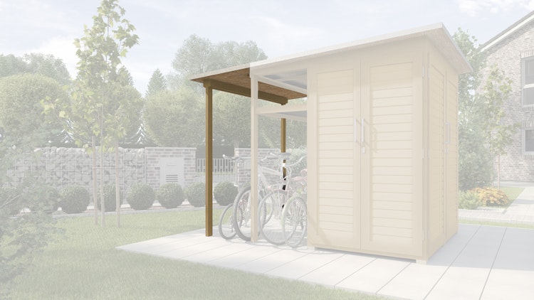 Weka Garten [Q] Erweiterung Model [Family] Fahrradunterstand für Garten [Q] Multi