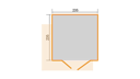 Vorschaubild Weka Design Gartenhaus Pure Garden Amberley - 19 mm