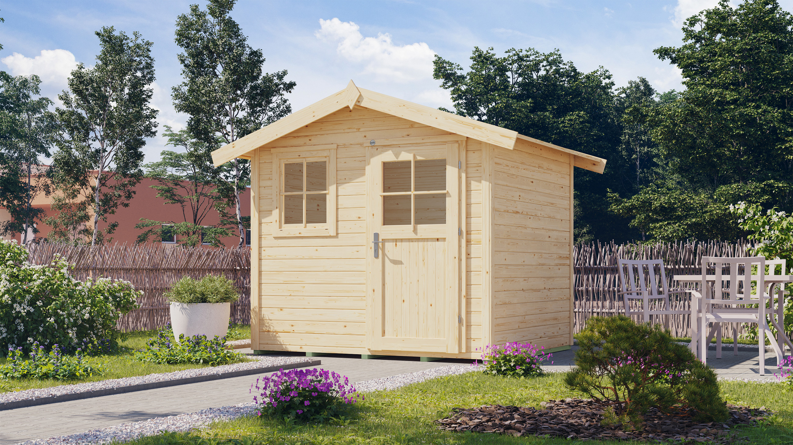 Weka Gartenhaus 123 - 28 mm