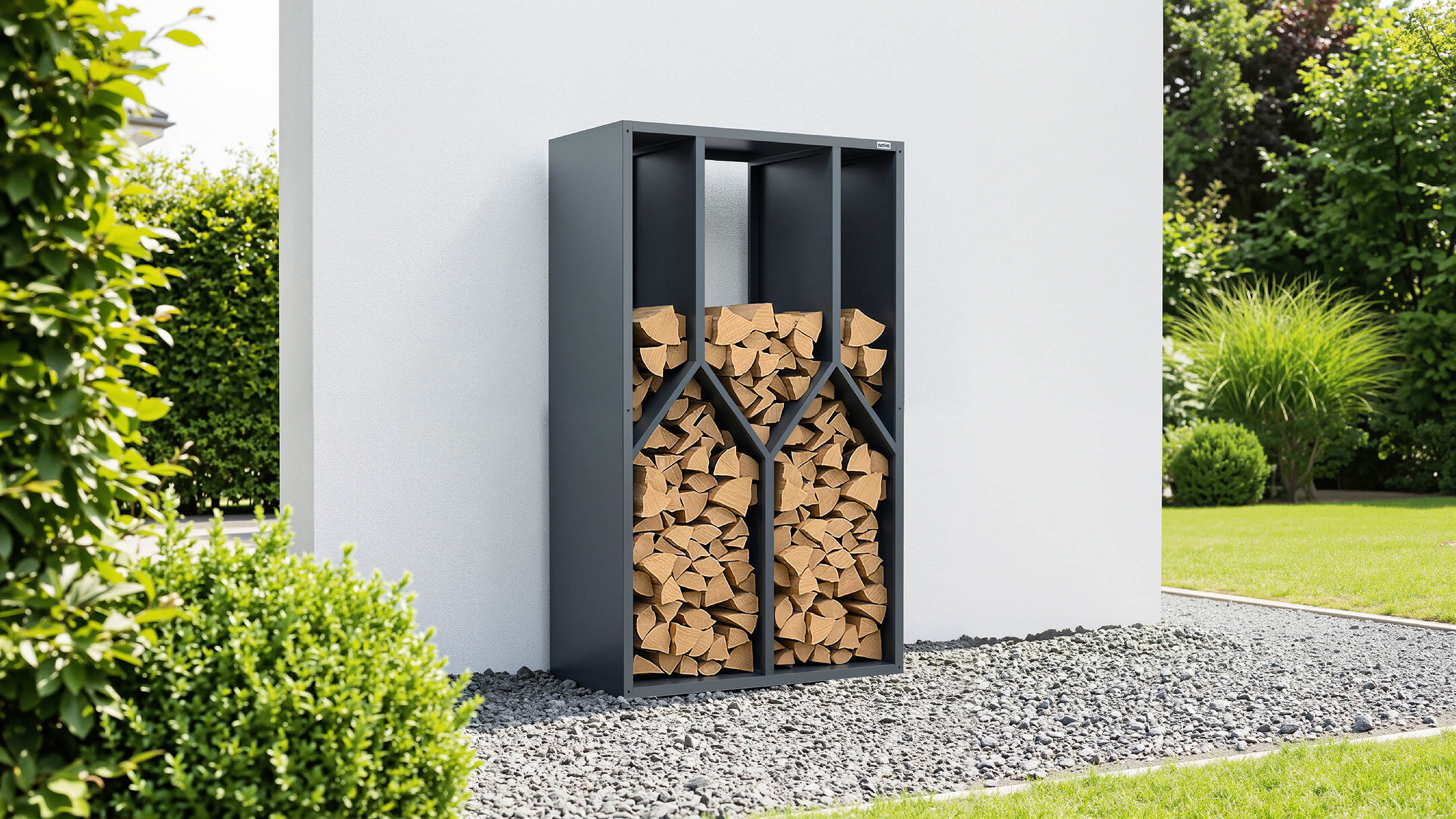 Weka Metall Brennholzregal Gary