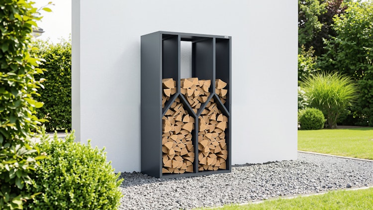 Weka Metall Brennholzregal Gary