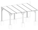 Vorschaubild Weka Umrüst-Bausatz freistehend für Terrassenüberdachung 672 (Gr. 3 & 4)
