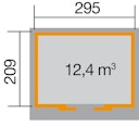 Vorschaubild Weka 21 mm Schiebetürhaus 225