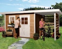 Vorschaubild Weka 28 mm Gartenhaus 170 A mit Anbau (150 cm)