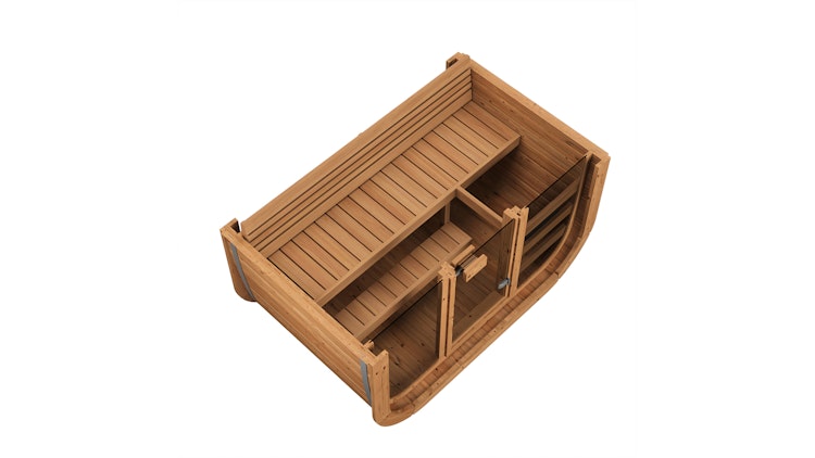 Weka Design Saunahaus Laadi 1 mit Thermoholz - 28/42 mm Weka Design Saunahaus Laadi 1 mit Thermoholz - 28/42 mm