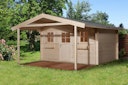 Vorschaubild Weka 45 mm Gartenhaus 135 A mit Vordach (200 cm)