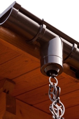 Regenablaufkette weiß