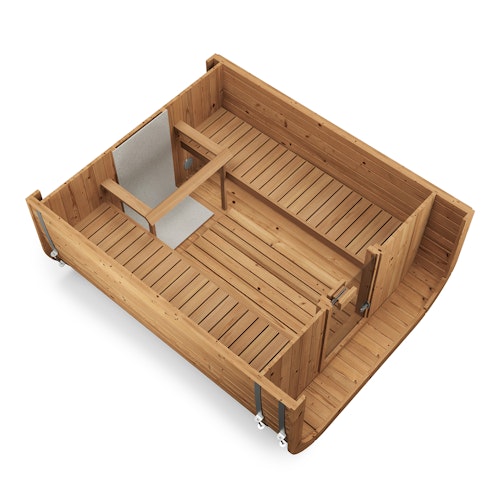 Weka Design Saunahaus Laadi 3 mit Thermoholz - 28/42 mm Weka Design Saunahaus Laadi 3 mit Thermoholz - 28/42 mm