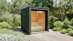 Weka Design Saunahaus Luua Cube mit Thermoholz - 175 mm (Lieferung vormontiert)