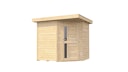 Vorschaubild Weka 21 mm Gartenhaus 229 A Eckhaus inkl. moderner Design-Einzeltür