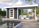 Vorschaubild Weka Gartenhaus Designhaus wekaLine 172 B mit Anbau (295 cm)