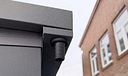 Vorschaubild Weka Design Metallgerätehaus Gary anthrazit mit Holzoptik-Lamellen