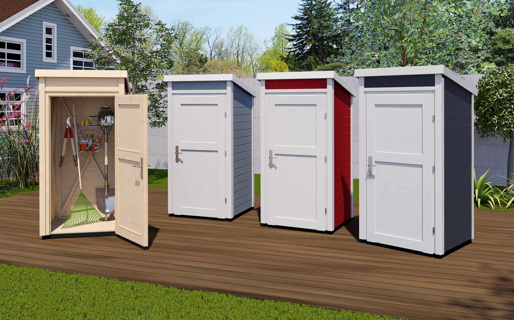 Weka 21 mm Gartenhaus/Gartenschrank 367