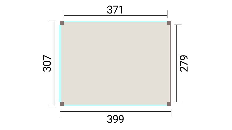 Weka Design Pavillon Lumley - 400 x 300 cm