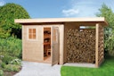 Vorschaubild Weka 28 mm Gartenhaus 170 A mit Anbau (150 cm)