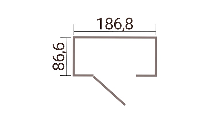 Weka Metall-Gerätehaus Gary 1-9