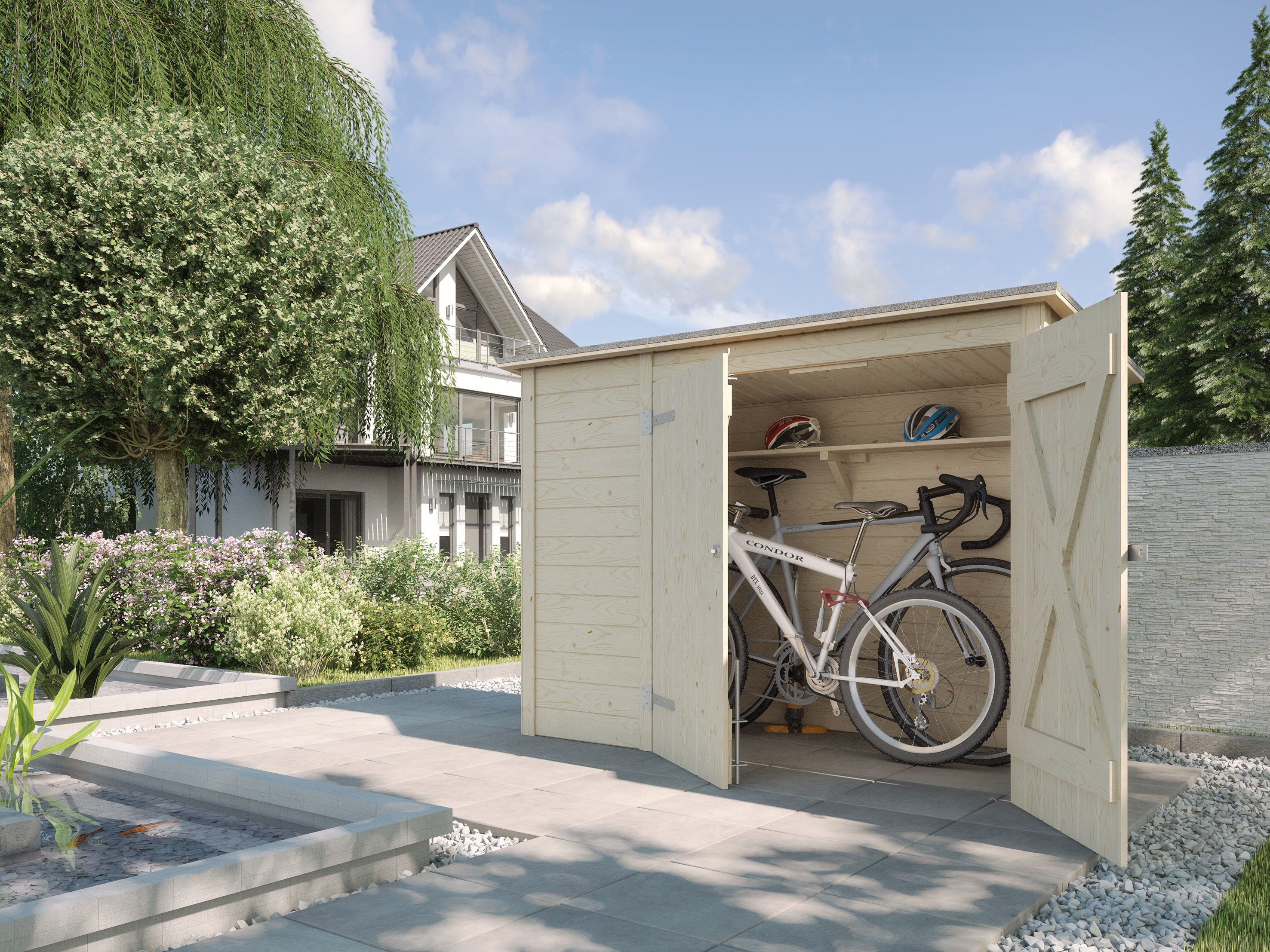 Weka Fahrrad- und Mülltonnenbox 367 - 19 mm