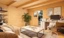 Vorschaubild Weka Design Gartenhaus Pure Garden Amberley mit Massivholz-Doppeltür - 44 mm