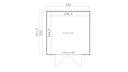 Vorschaubild Weka Design-Gartenhaus Batu - 28 mm - Modern Storage