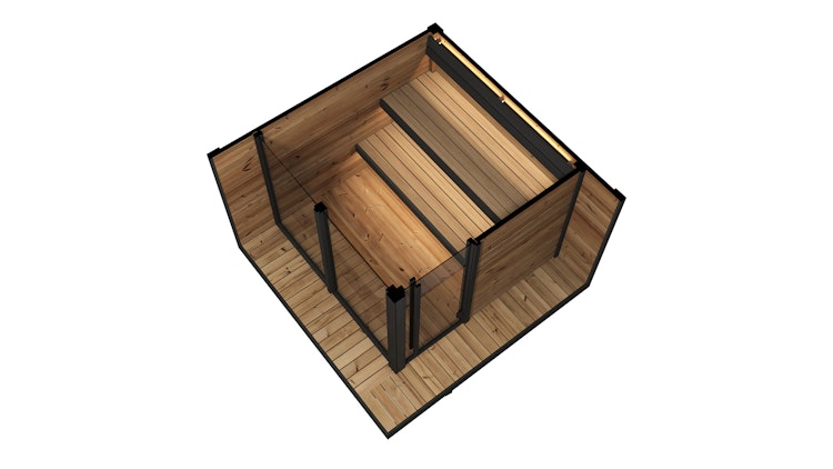 Weka Design Saunahaus Viira 2 mit Thermoholz - 40 mm Weka Design Saunahaus Viira 2 mit Thermoholz - 40 mm