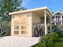 Vorschaubild Weka Gartenhaus 321 A mit 115 cm Anbau - 19 mm