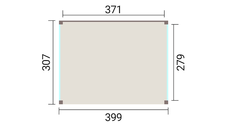 Weka Design Pavillon Lumley - 400 x 300 cm
