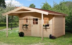 Weka 45 mm Weekendhaus 138 A mit Vordach (200 cm)