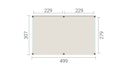 Vorschaubild Weka Design Pavillon Lumley - 500 x 300 cm