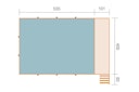 Weka Massivholzpool 595 Gr. 2 - 45 mm - 636 x 400 cm