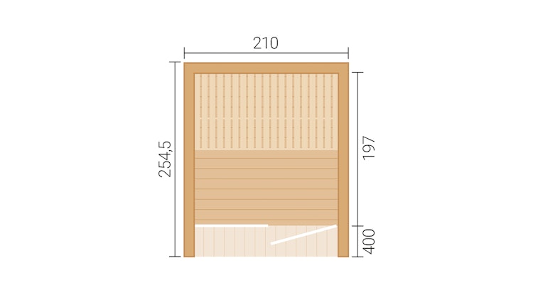 Weka Design Saunahaus Luua Cube mit Thermoholz - 175 mm (Lieferung vormontiert) Weka Design Saunahaus Luua Cube mit Thermoholz - 175 mm (Lieferung vormontiert)