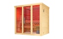 Vorschaubild Weka Premium Massivholz-Elementsauna Kemi Panorama 2 mit Glastür+2 Fenster und Sternenhimmel - 45 mm