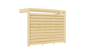 Vorschaubild Weka Carport Rückwand für Einzel- und Doppelcarport mit Dachbegrünung - naturbelassen