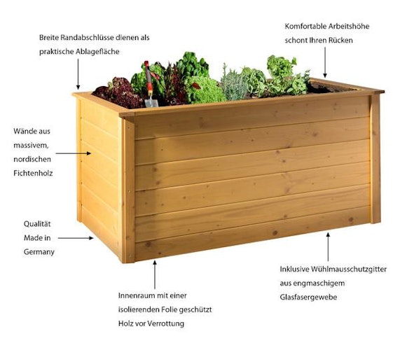 Weka Hochbeet B 139 x T 78 - 650 l -Eiche hell lasiert - Aktionsangebot Weka Hochbeet B 139 x T 78 - 650 l -Eiche hell lasiert - Aktionsangebot