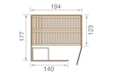 Vorschaubild Weka Elementsauna Varberg 2 mit Eckeinstieg - 68 mm
