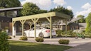 Vorschaubild Weka Einzelcarport mit Dachbegrünung 328 x 718 cm - kesseldruckimprägniert
