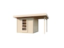 Vorschaubild Weka Gartenhaus Designhaus wekaLine 172 A mit Anbau (150 cm)