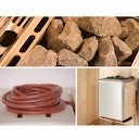 Vorschaubild Weka Saunaofen-Set 11 inkl. 9 kW Kompakt-Ofen, Saunasteine, integrierte Steuerung