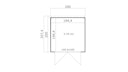 Vorschaubild Weka Design-Gartenhaus Batu - 28 mm - Modern Storage