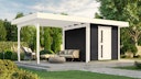 Weka Gartenhaus Designhaus 172 B mit Design-Einzeltüre und Anbau (295 cm)