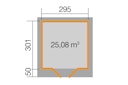 Vorschaubild Weka 28 mm Designhaus 126+ mit extra hoher Tür - 28 mm