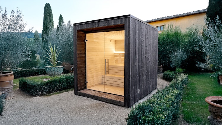 Weka Design Saunahaus Luua Cube mit Thermoholz - 175 mm (Lieferung vormontiert) Weka Design Saunahaus Luua Cube mit Thermoholz - 175 mm (Lieferung vormontiert)