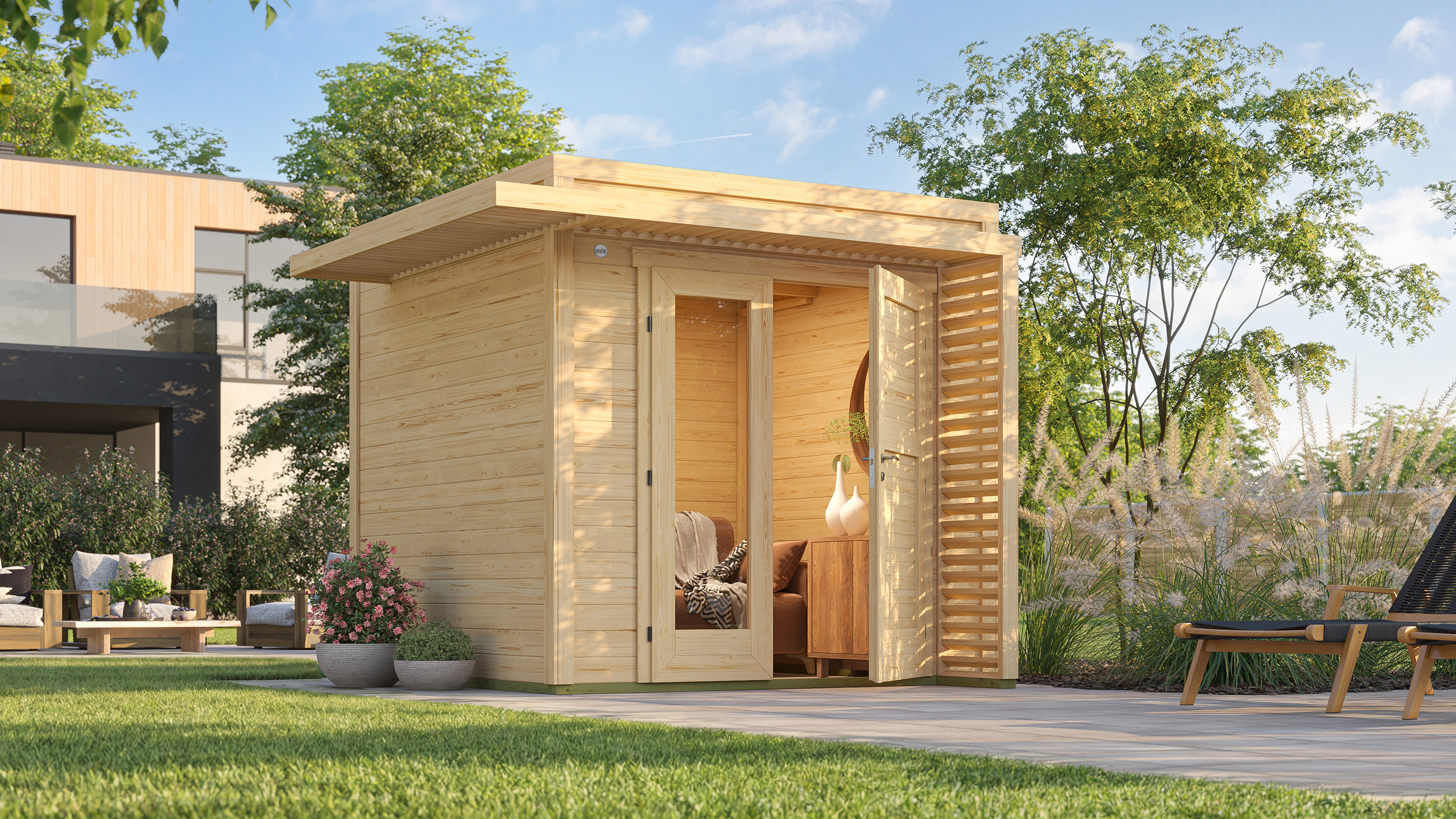 Weka Design Gartenhaus Pure Garden Amberley - 19 mm