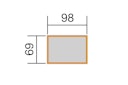 Vorschaubild Weka modulares Elementhochbeet - 21 mm - 400 l