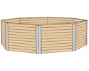 Vorschaubild Weka 45 mm Massivholzpool 593 - 45 mm - 310 x 310 cm