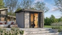 Vorschaubild Weka Design Gartenhaus Pure Garden Amberley mit Design-Doppeltür - 28 mm